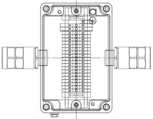 Рис.1. Схематическое изображение соединительной коробки КСРВ-Т62