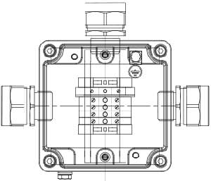 Рис.1. Схематическое изображение коробки соединительной КСРВ-Т09