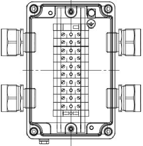 Рис.1. Схематическое изображение коробки соединительной КСРВ-Т15