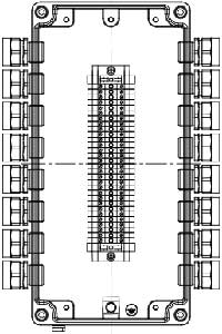 Рис.1. Схематическое изображение коробки соединительной КСРВ-Т34